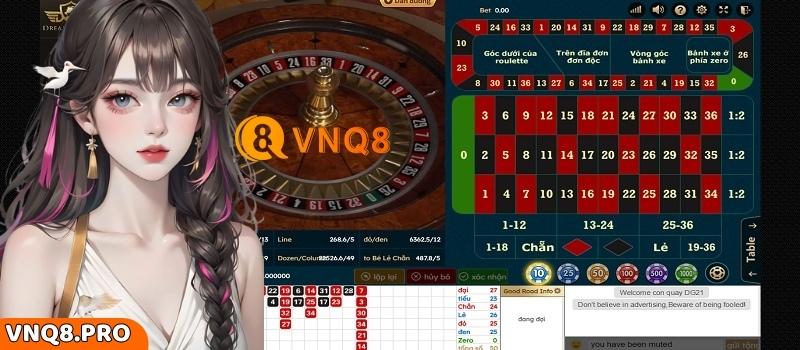 Roulette tại nhà cái VNQ8 thu hút được lượng lớn người chơi