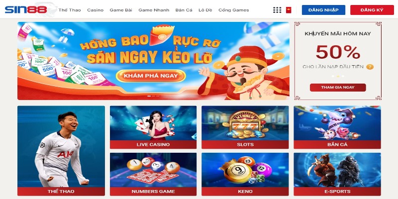 Top game cá cược thể thao Sin88